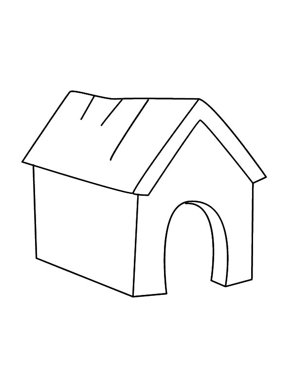 Раскраска: собачья конура (Здания и Архитектура) #62394 - Бесплатные раскраски для печати
