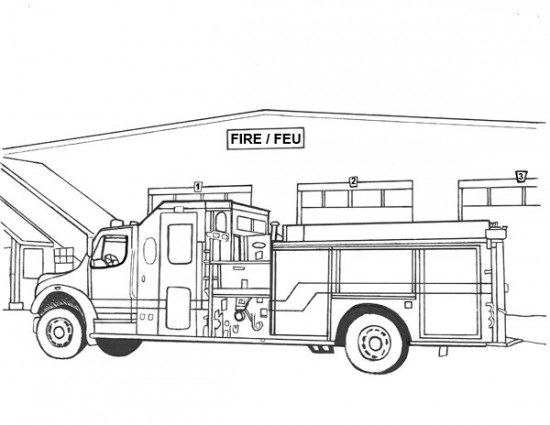 Раскраска: Пожарная станция (Здания и Архитектура) #68475 - Бесплатные раскраски для печати