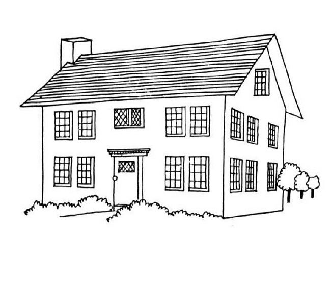 Раскраска: дом (Здания и Архитектура) #64632 - Бесплатные раскраски для печати