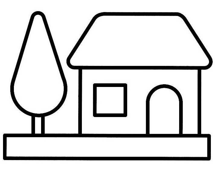 Раскраска: дом (Здания и Архитектура) #64645 - Бесплатные раскраски для печати