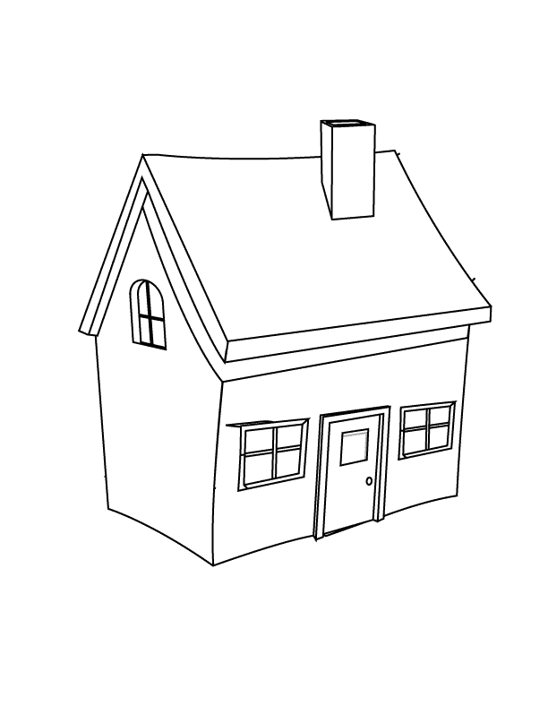 Раскраска: дом (Здания и Архитектура) #64662 - Бесплатные раскраски для печати