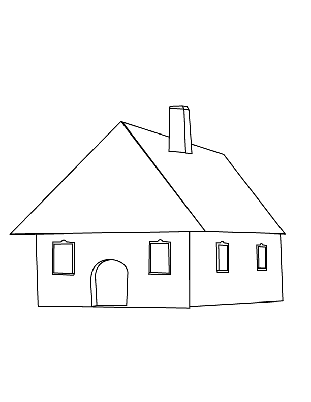 Раскраска: дом (Здания и Архитектура) #64741 - Бесплатные раскраски для печати