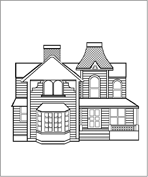 Раскраска: дом (Здания и Архитектура) #64743 - Бесплатные раскраски для печати