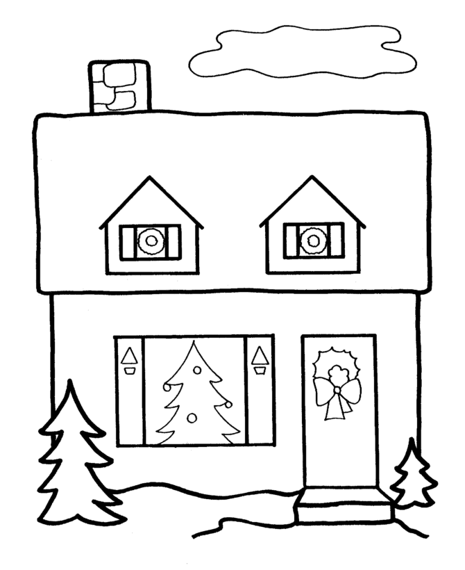 Раскраска: дом (Здания и Архитектура) #64763 - Бесплатные раскраски для печати