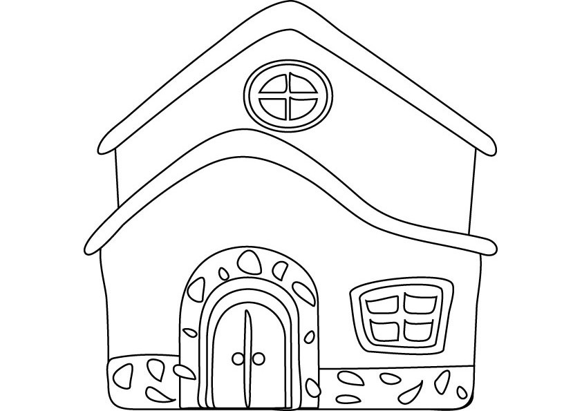 Раскраска: дом (Здания и Архитектура) #64794 - Бесплатные раскраски для печати