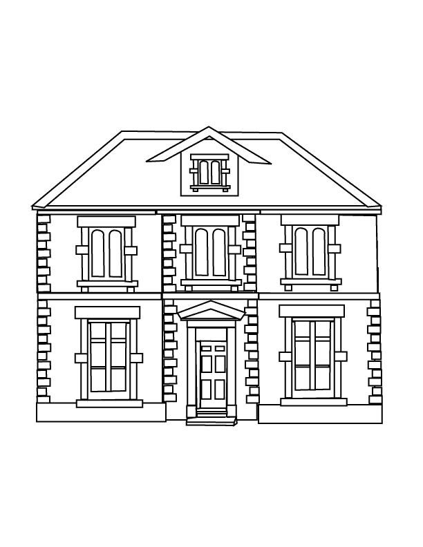 Раскраска: дом (Здания и Архитектура) #64795 - Бесплатные раскраски для печати