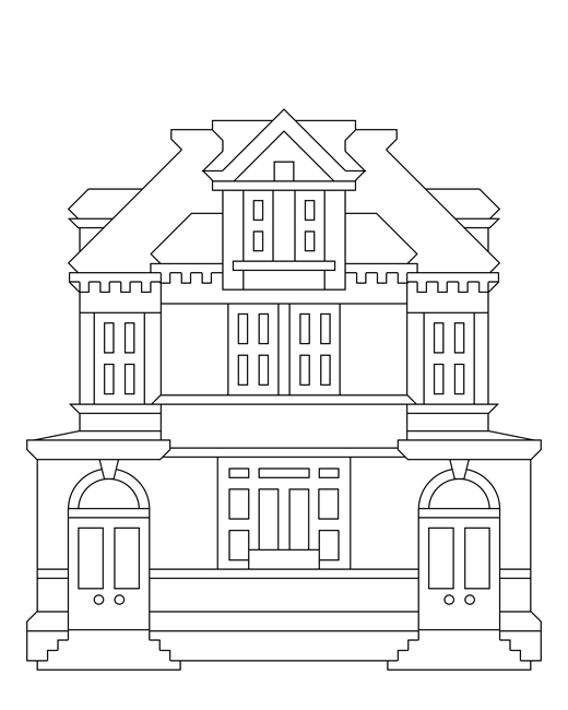 Раскраска: дом (Здания и Архитектура) #64809 - Бесплатные раскраски для печати