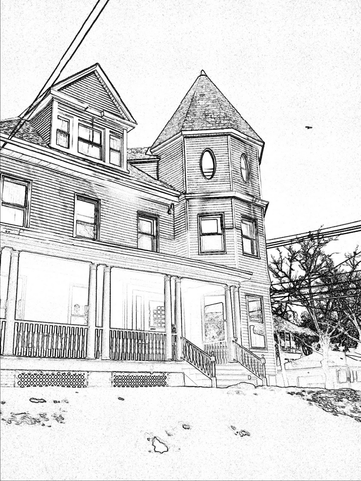 Раскраска: дом (Здания и Архитектура) #66456 - Бесплатные раскраски для печати