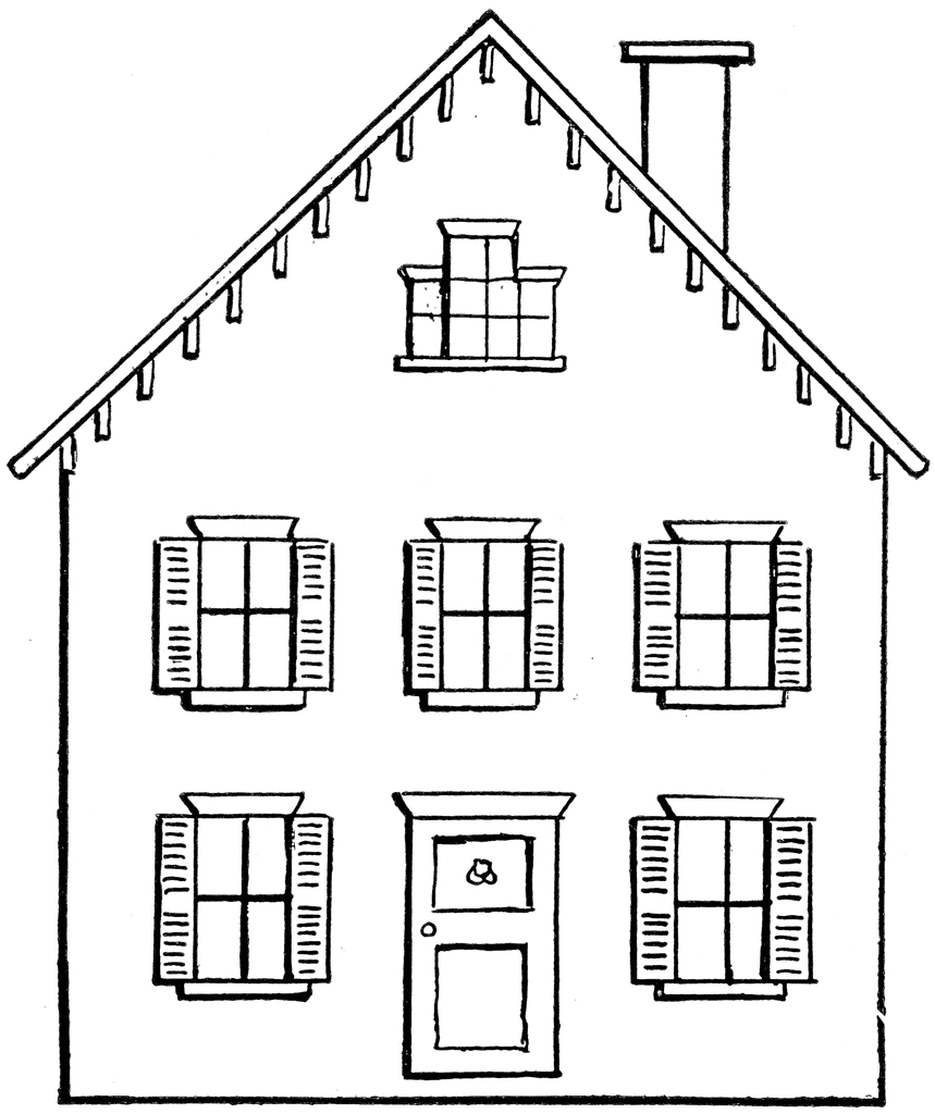 Раскраска: дом (Здания и Архитектура) #66458 - Бесплатные раскраски для печати