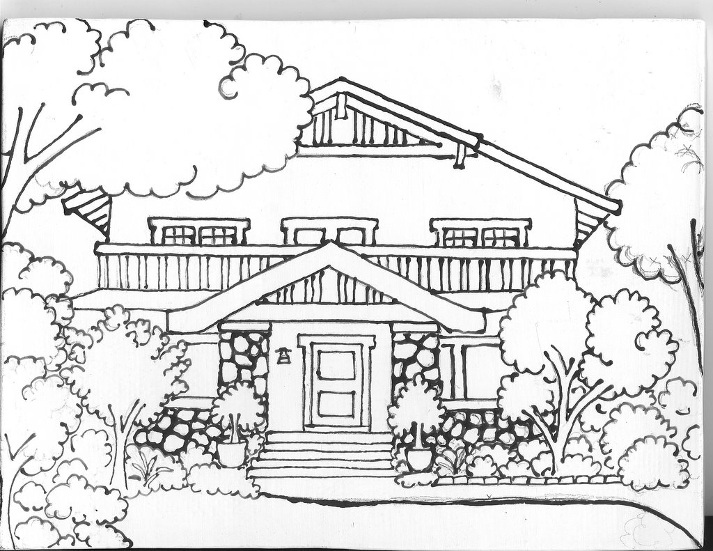Раскраска: дом (Здания и Архитектура) #66459 - Бесплатные раскраски для печати