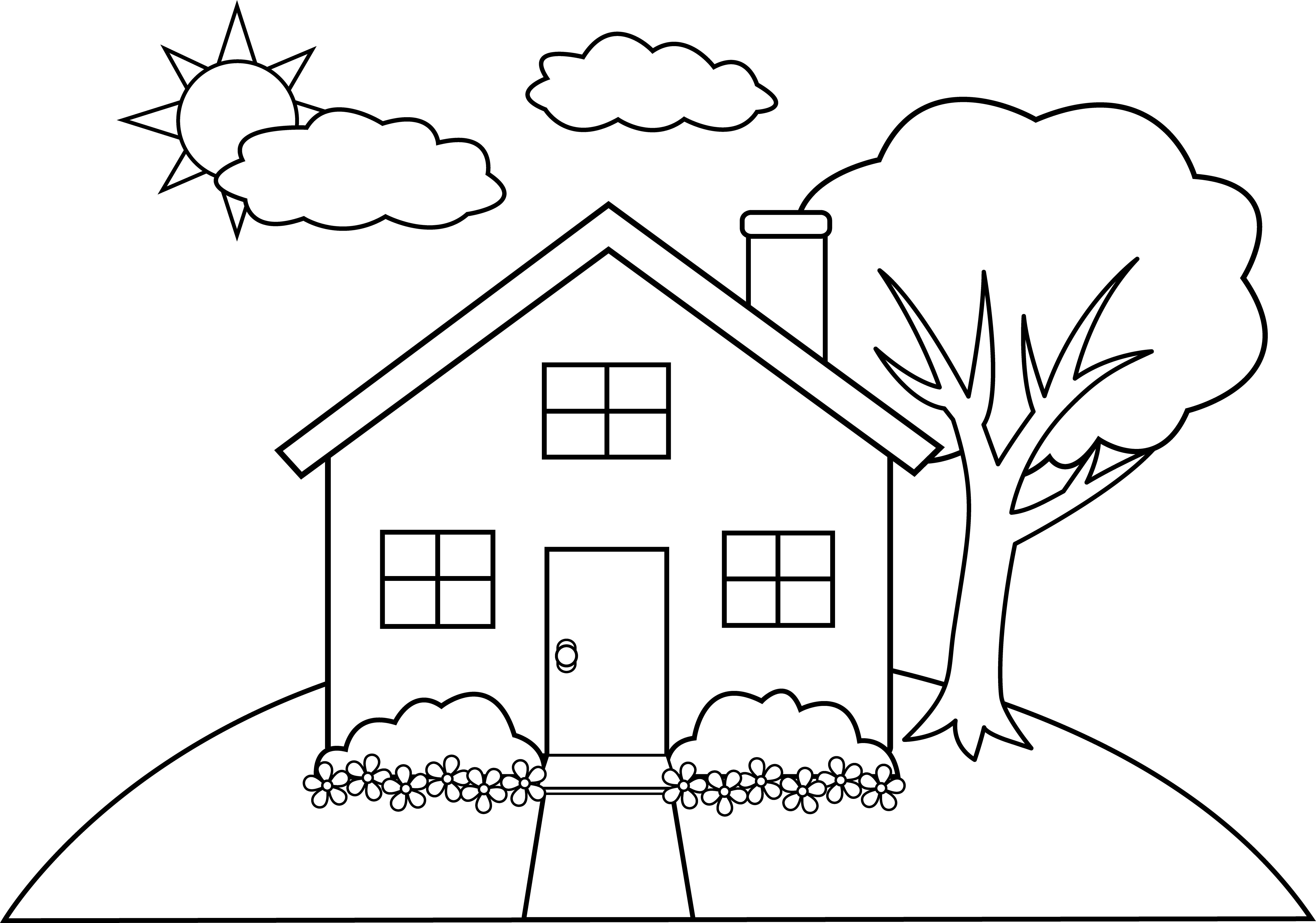 Раскраска: дом (Здания и Архитектура) #66482 - Бесплатные раскраски для печати