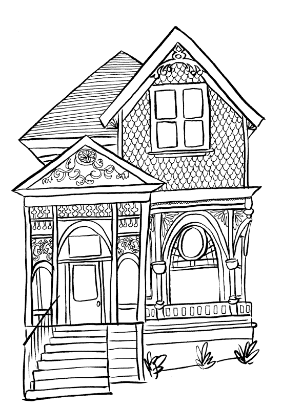 Раскраска: дом (Здания и Архитектура) #66547 - Бесплатные раскраски для печати
