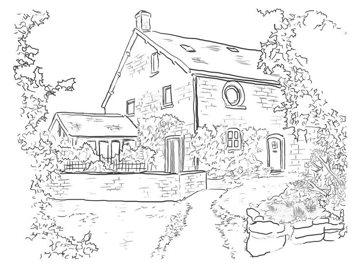 Раскраска: дом (Здания и Архитектура) #66569 - Бесплатные раскраски для печати