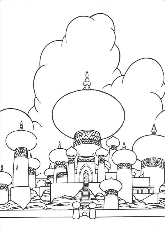 Раскраска: дворец (Здания и Архитектура) #62492 - Бесплатные раскраски для печати