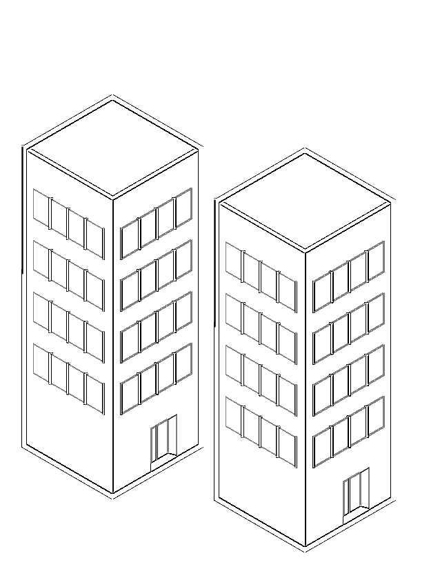 Раскраска: небоскреб (Здания и Архитектура) #65544 - Бесплатные раскраски для печати