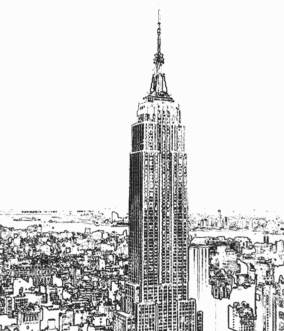 Раскраска: небоскреб (Здания и Архитектура) #65575 - Бесплатные раскраски для печати