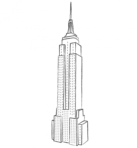Раскраска: небоскреб (Здания и Архитектура) #65888 - Бесплатные раскраски для печати