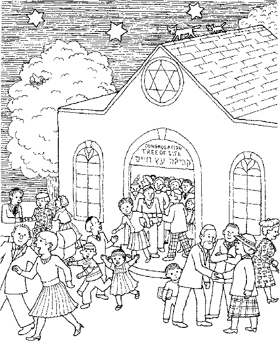 Раскраска: синагога (Здания и Архитектура) #68174 - Бесплатные раскраски для печати