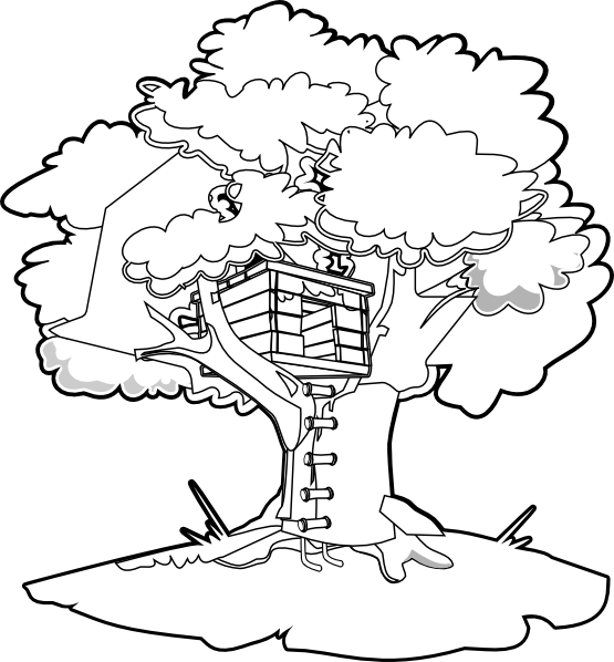 Раскраска: Treehouse (Здания и Архитектура) #66018 - Бесплатные раскраски для печати