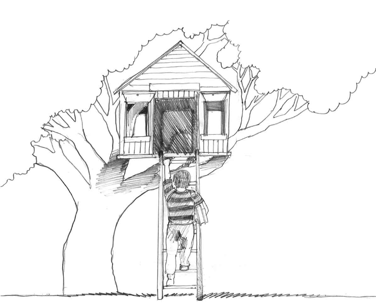 Treehouse раскраска