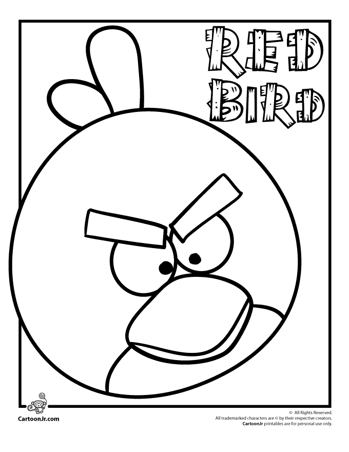 Раскраска: Angry Birds (мультфильмы) #25024 - Бесплатные раскраски для печати