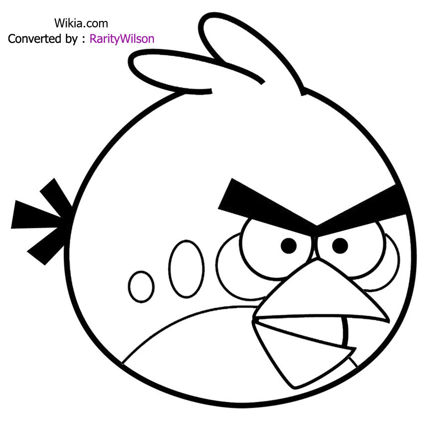 Раскраска: Angry Birds (мультфильмы) #25034 - Бесплатные раскраски для печати
