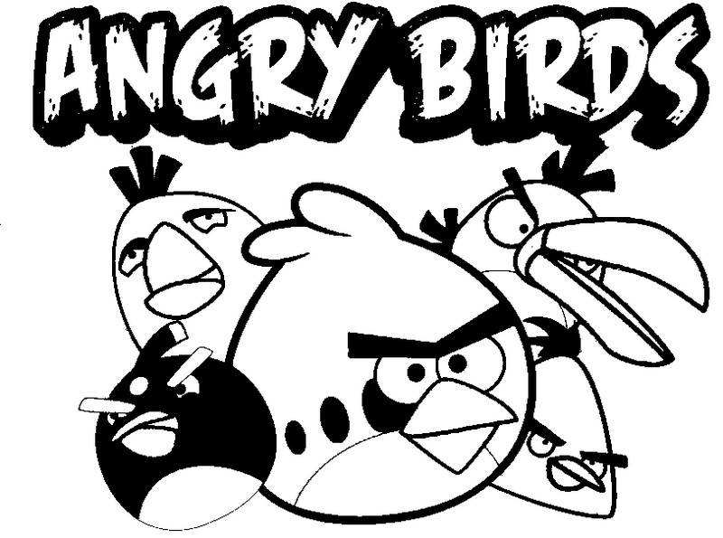 Раскраска: Angry Birds (мультфильмы) #25036 - Бесплатные раскраски для печати