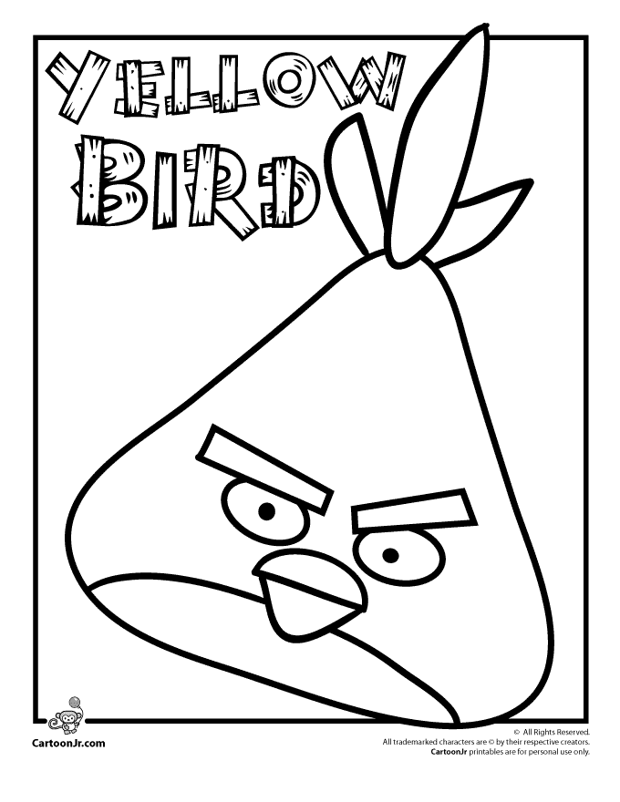 Раскраска: Angry Birds (мультфильмы) #25041 - Бесплатные раскраски для печати