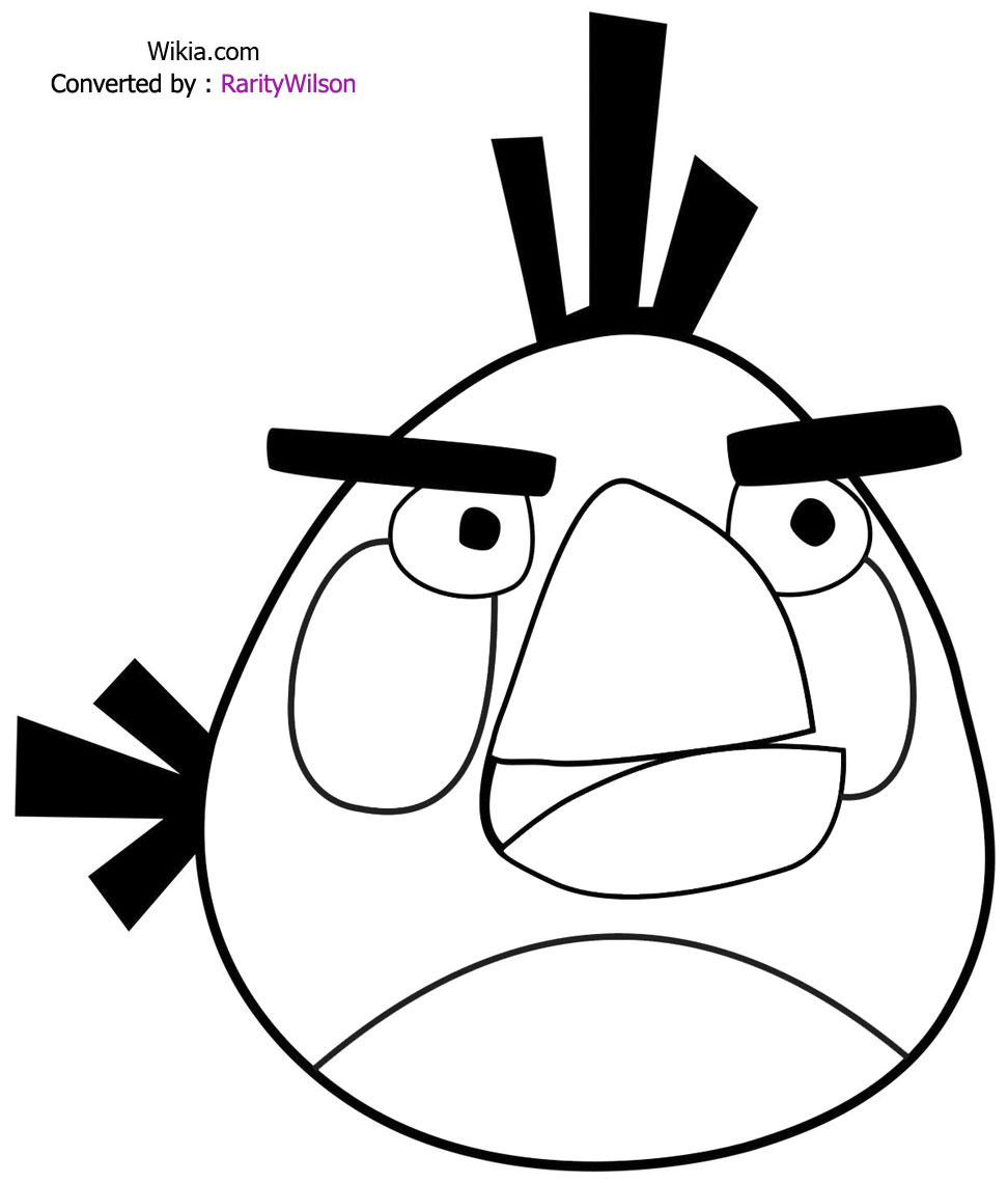 Раскраска: Angry Birds (мультфильмы) #25063 - Бесплатные раскраски для печати