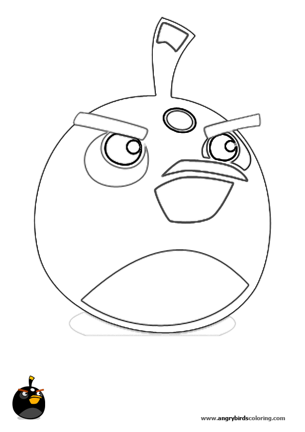 Раскраска: Angry Birds (мультфильмы) #25140 - Бесплатные раскраски для печати