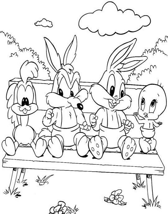 Раскраска: Baby Looney Tunes (мультфильмы) #26509 - Бесплатные раскраски для печати