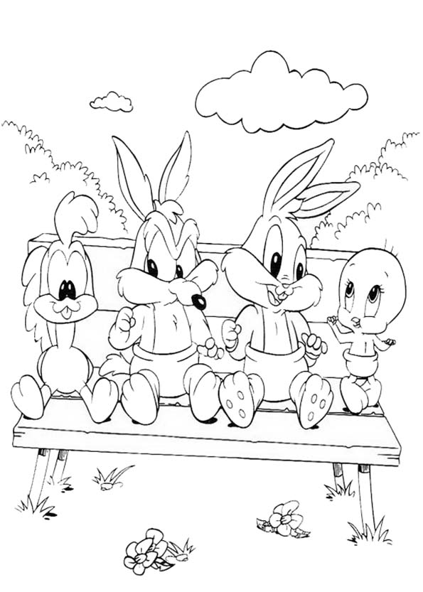 Раскраска: Baby Looney Tunes (мультфильмы) #26528 - Бесплатные раскраски для печати
