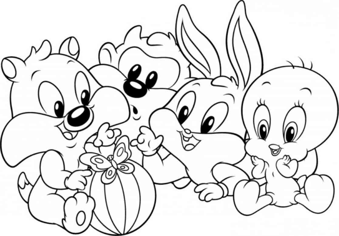 Раскраска: Baby Looney Tunes (мультфильмы) #26565 - Бесплатные раскраски для печати