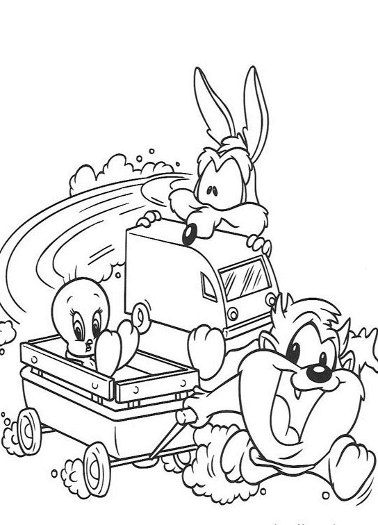 Раскраска: Baby Looney Tunes (мультфильмы) #26586 - Бесплатные раскраски для печати