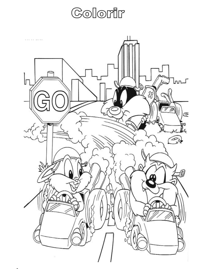 Раскраска: Baby Looney Tunes (мультфильмы) #26602 - Бесплатные раскраски для печати