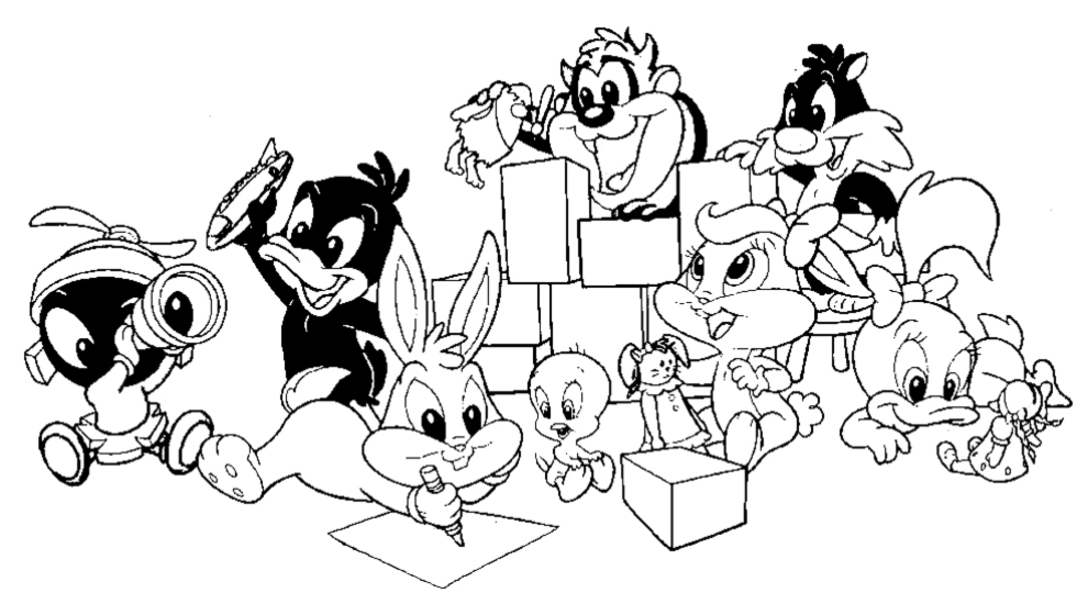 Раскраска: Baby Looney Tunes (мультфильмы) #26638 - Бесплатные раскраски для печати