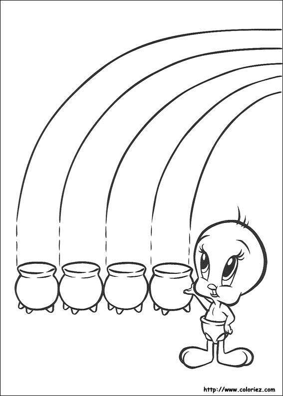 Раскраска: Baby Looney Tunes (мультфильмы) #26640 - Бесплатные раскраски для печати