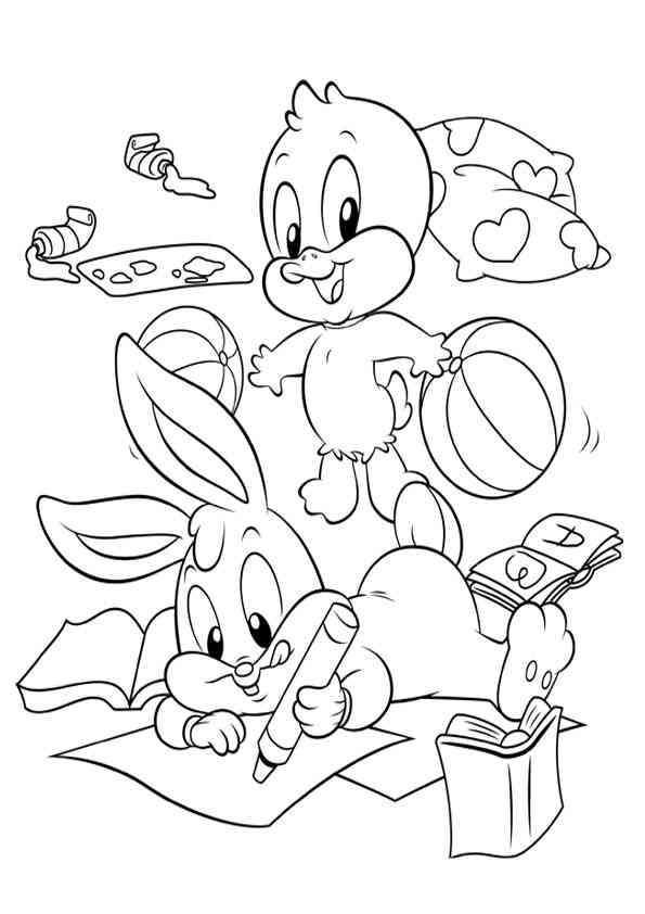Раскраска: Baby Looney Tunes (мультфильмы) #26682 - Бесплатные раскраски для печати