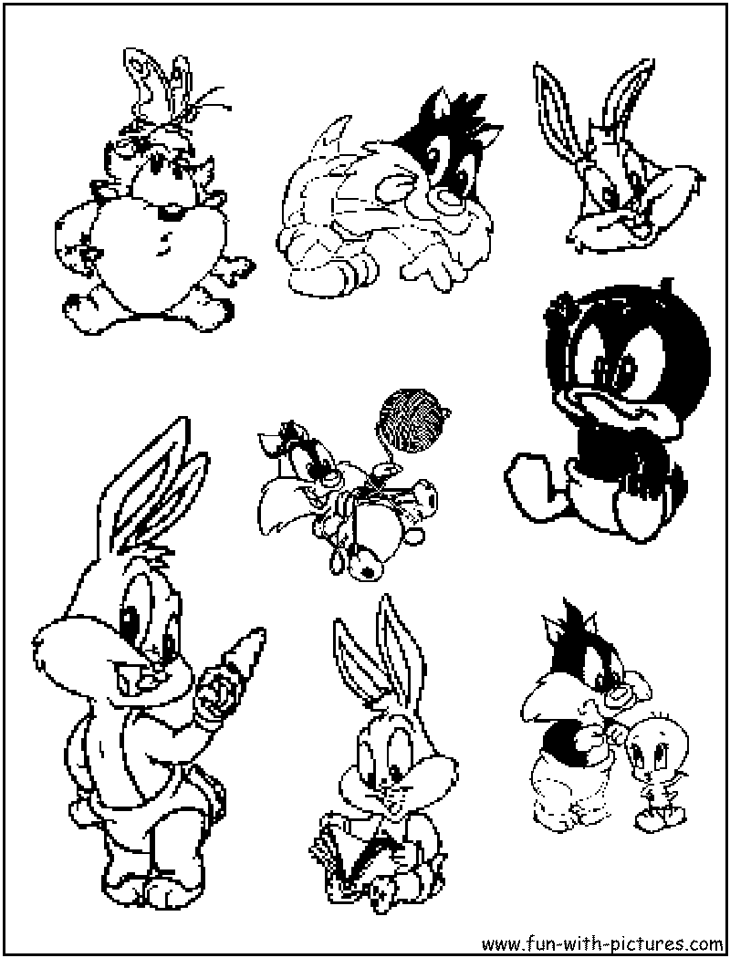 Раскраска: Baby Looney Tunes (мультфильмы) #26695 - Бесплатные раскраски для печати