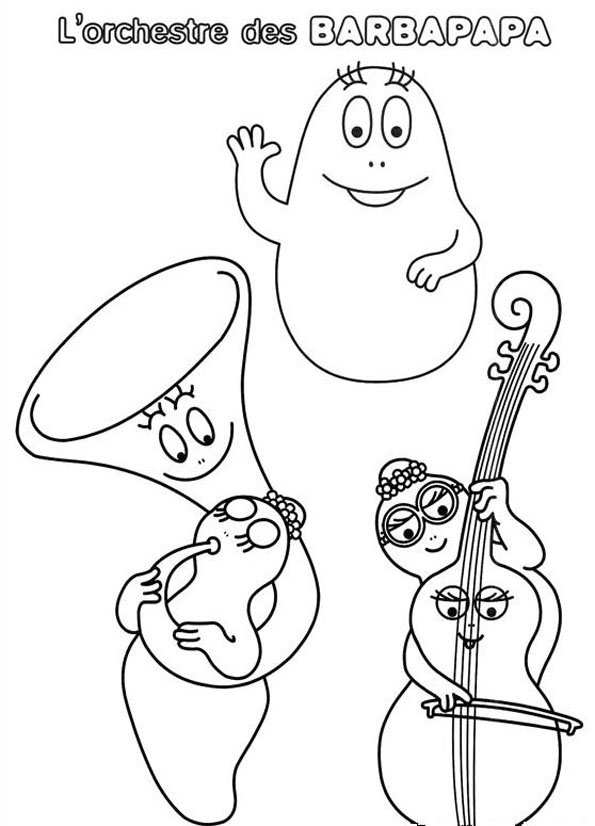 Раскраска: Barbapapa (мультфильмы) #36476 - Бесплатные раскраски для печати