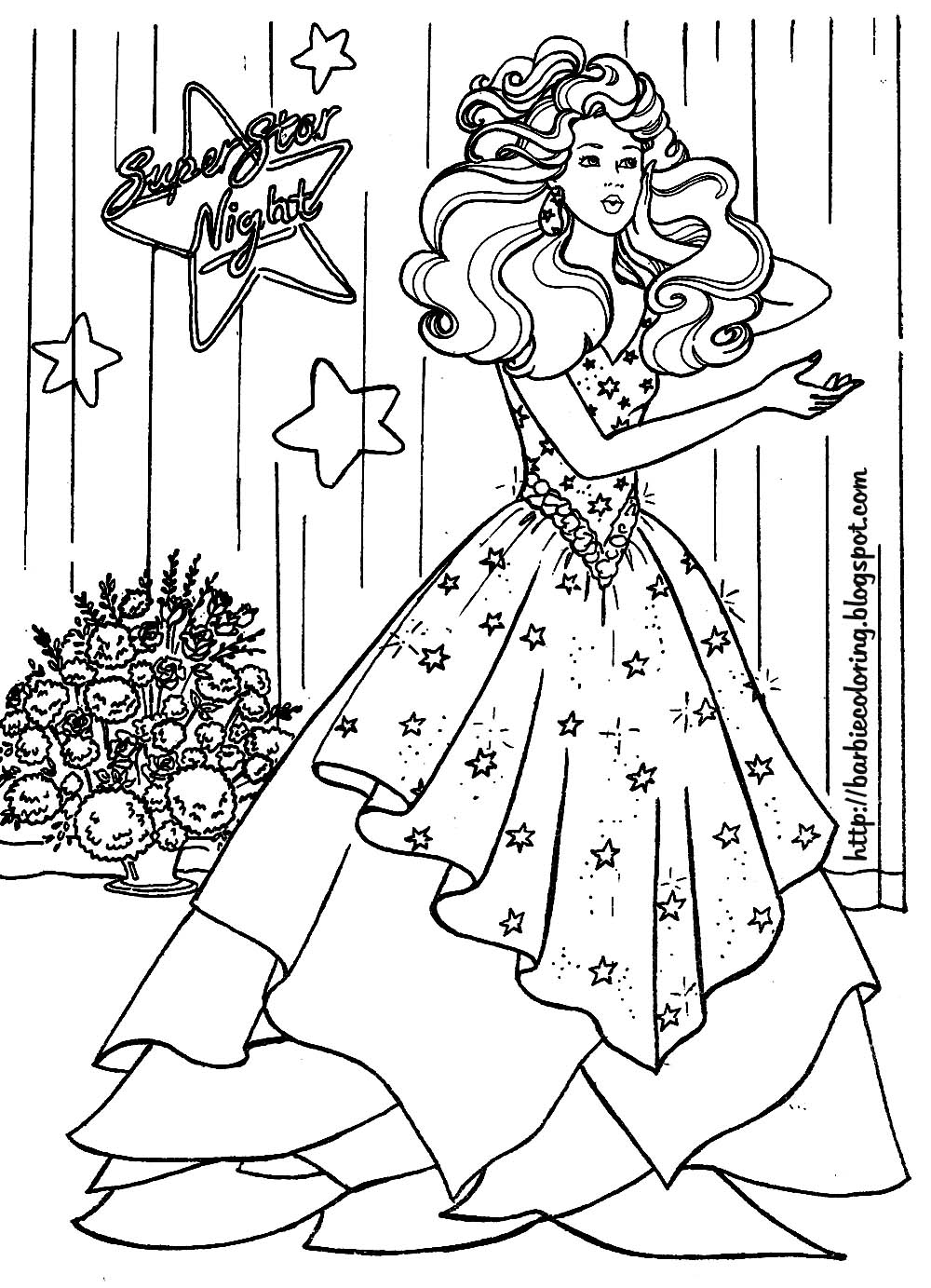 Раскраска: Барби (мультфильмы) #27478 - Бесплатные раскраски для печати
