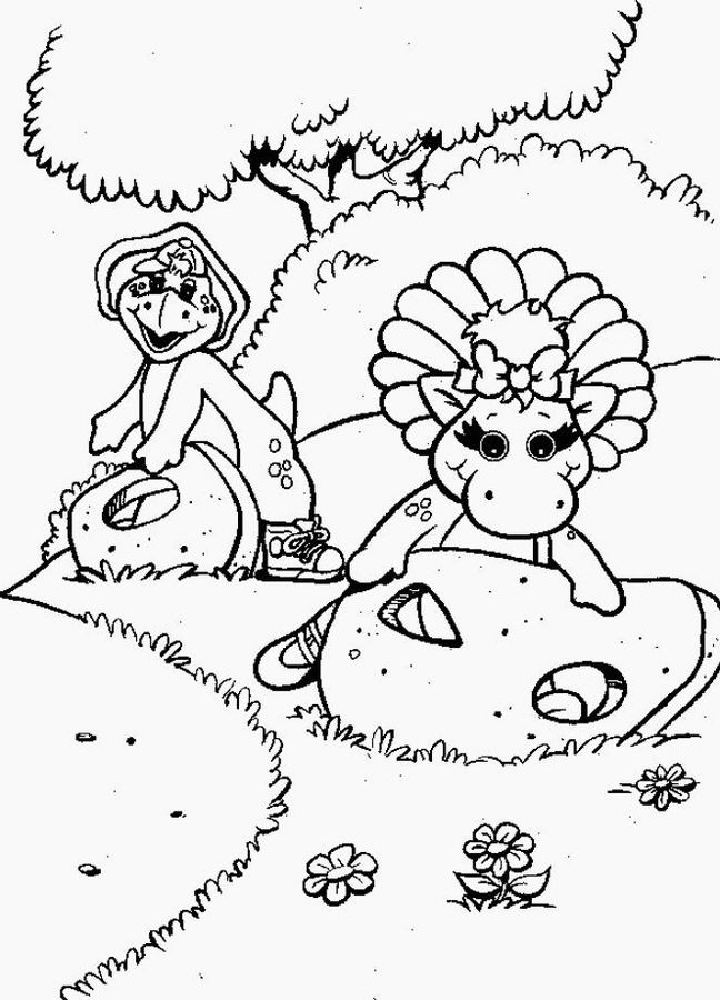 Раскраска: Барни и его друзья (мультфильмы) #40917 - Бесплатные раскраски для печати