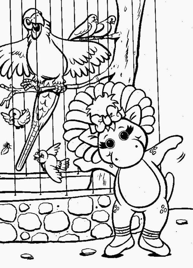 Раскраска: Барни и его друзья (мультфильмы) #40921 - Бесплатные раскраски для печати