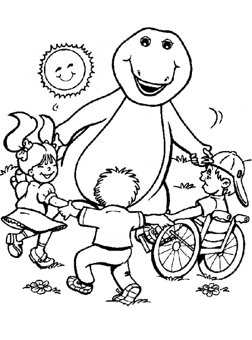 Раскраска: Барни и его друзья (мультфильмы) #40922 - Бесплатные раскраски для печати