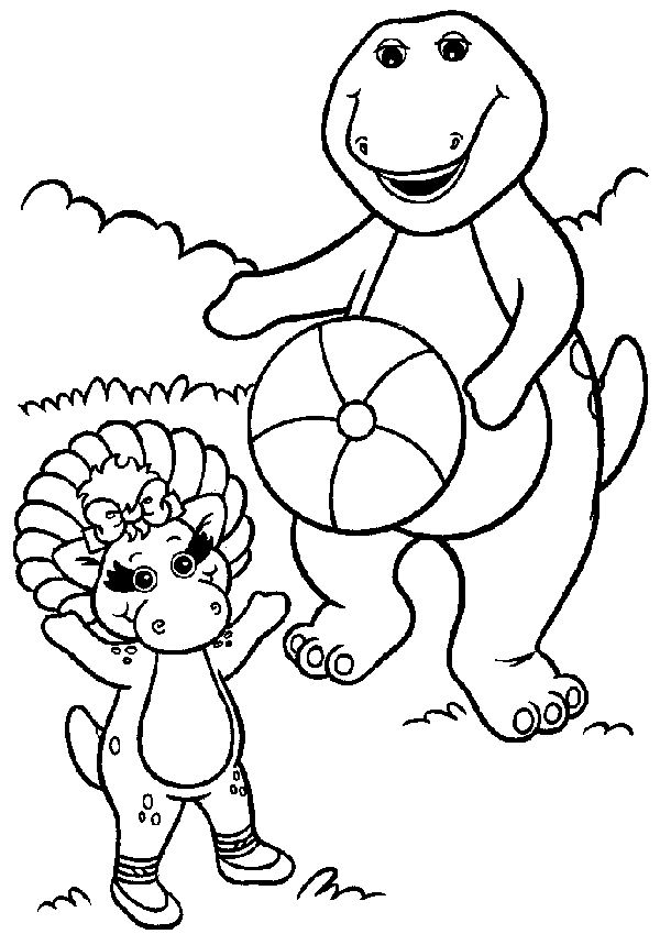 Раскраска: Барни и его друзья (мультфильмы) #40942 - Бесплатные раскраски для печати