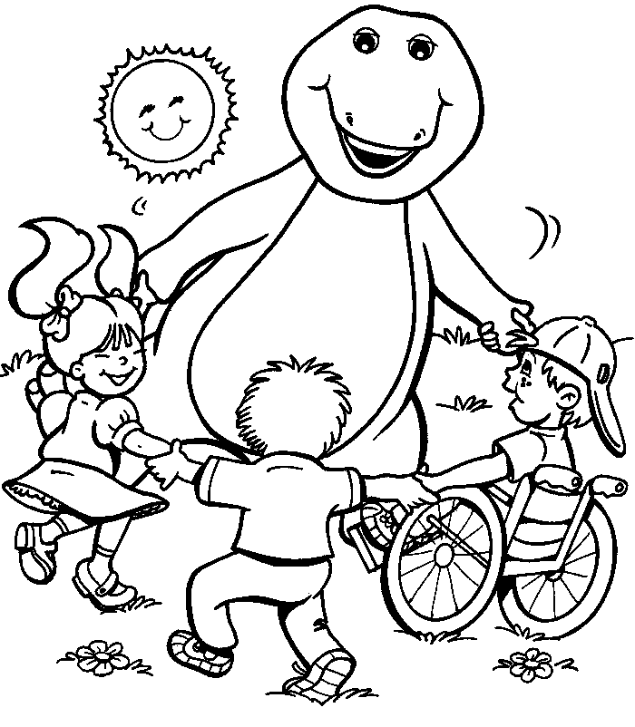 Раскраска: Барни и его друзья (мультфильмы) #40980 - Бесплатные раскраски для печати