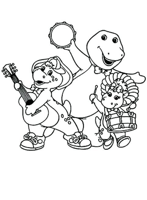 Раскраска: Барни и его друзья (мультфильмы) #41004 - Бесплатные раскраски для печати