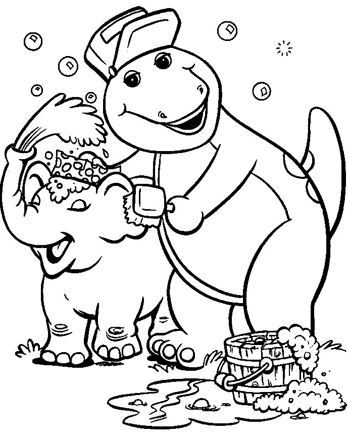 Раскраска: Барни и его друзья (мультфильмы) #41007 - Бесплатные раскраски для печати