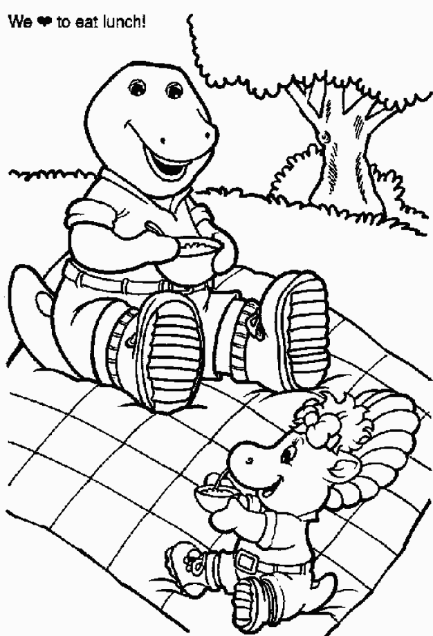 Раскраска: Барни и его друзья (мультфильмы) #41030 - Бесплатные раскраски для печати