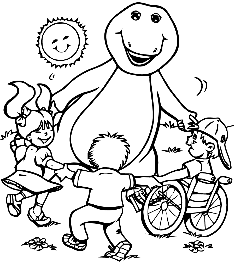 Раскраска: Барни и его друзья (мультфильмы) #41037 - Бесплатные раскраски для печати